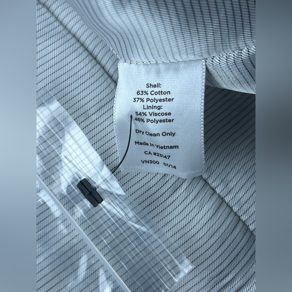 Talbots Black White Abstract Patterned Jacket Bla… - image 5